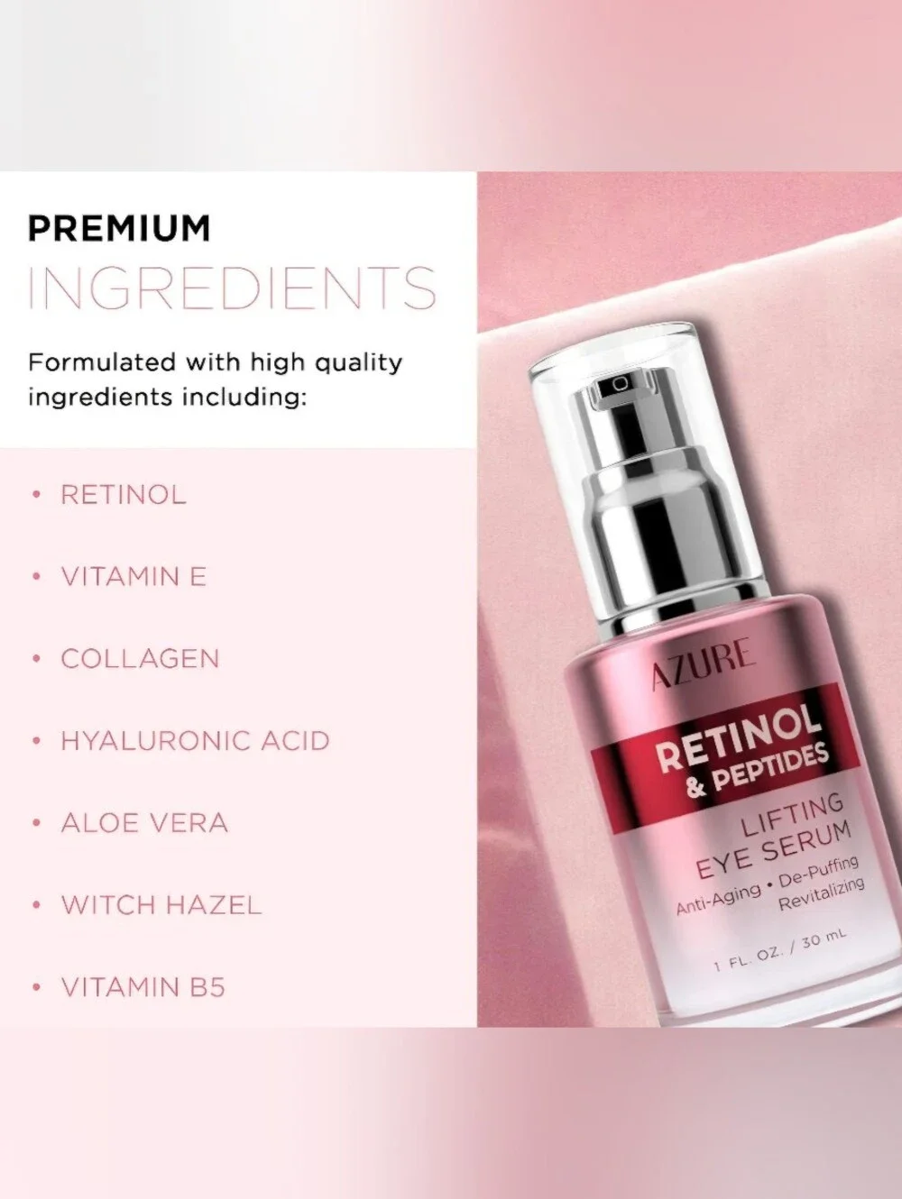 Azure Retinol & Peptides Lifting Eye Serum NIB